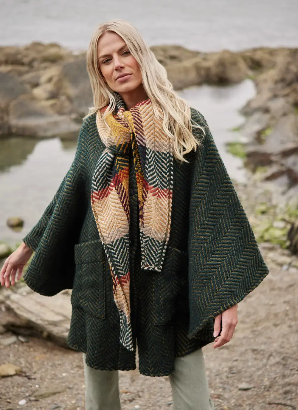 Lisa Herringbone Cape